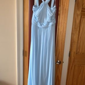 David's Bridal Capri Blue Size 14 Bridesmaid Dress